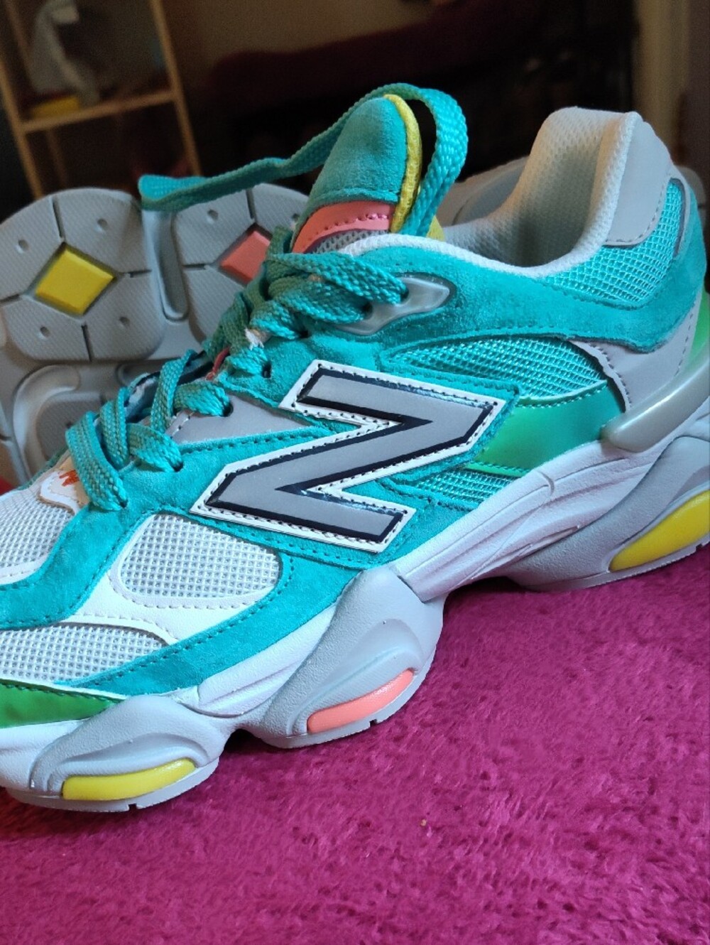Turquoise Athletic Sneakers - Picture 6 of 10